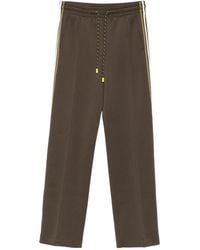 Marc Cain - Drawstring-Waist Side-Stripe Pants - Lyst