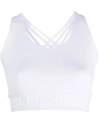 Philipp Plein - Crossover-Strap Sports Bra - Lyst