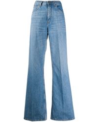 Etro High Rise Flared Leg Jeans - Blue