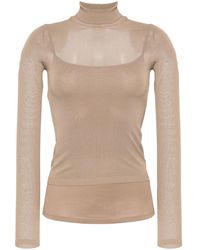 Max Mara - Fine-knit High-neck Sweater - Women's - Polyester/viscose/spandex/elastane - Lyst