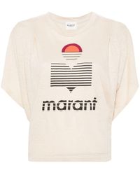 Isabel Marant - Kyanza Linen T-shirt - Lyst