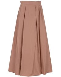 Marella - Pleated A-Line Skirt - Lyst