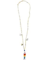 BLAKLACE - Beaded Charm Necklace - Lyst
