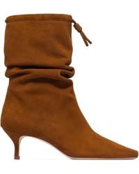 Bernardo - 1946 57Mm Scrunched Kitten-Heel Boots - Lyst