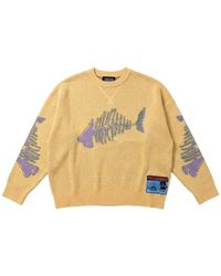 PAS DE MER - Fish Logo-Patch Cotton Jumper - Lyst