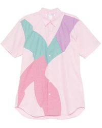Comme des Garçons - Patchwork Short-Sleeve Shirt - Lyst