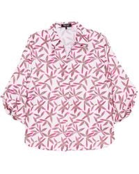 BLAKLACE - Puffed-Sleeve Printed Blouse - Lyst