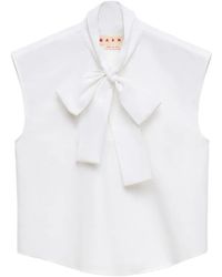 Marni - Blouse Sans Manches À Fermeture Nouée - Lyst