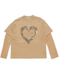 Acne Studios - T-Shirt Con Stampa - Lyst