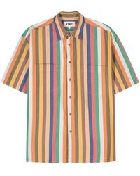 YMC - Striped Poplin Shirt - Lyst