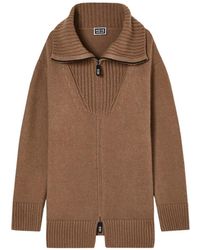 Giorgio Armani - Cardigan Con Colletto Ampio - Lyst