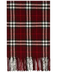 Burberry - Sparkle Check Cashmere Scarf - Lyst
