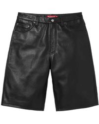 Supreme - Baggy Leather Shorts - Lyst