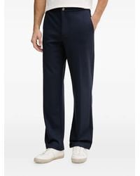 Guess - Logo-Plaque Tailored Trousers - Lyst