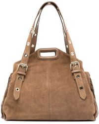 Maje - Miss M Suede Fringe Shoulder Bag - Lyst