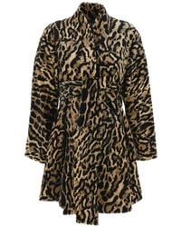 Irie - Leopard-Print Belted Coat - Lyst