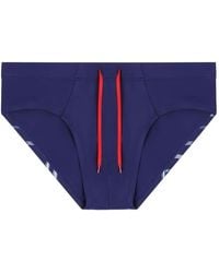 DIESEL - Alfie-D-Core Drawstring Logo Swim Briefs - Lyst