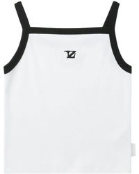 Izzue - Trägershirt mit Logo-Stickerei - Lyst