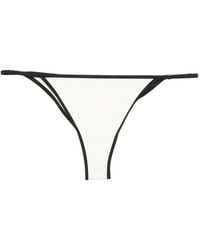 MC2 Saint Barth - Zephire Contrast-Trim Bikini Bottoms - Lyst