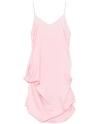 JULIE KEGELS - Draped-Design Mini Dress - Lyst