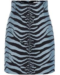 Nina Ricci - Tiger-Print High-Waisted Mini Skirt - Lyst