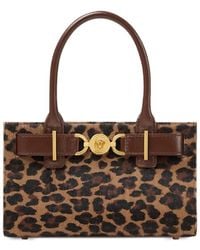 Versace - Medusa '95 Kleine Shopper Met Luipaardprint - Lyst
