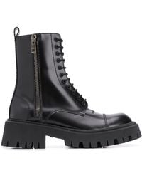 Balenciaga - Tractor 20 Mm Lace-up Boots - Lyst