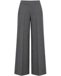 Liviana Conti - Pressed-Crease Wide-Leg Trousers - Lyst
