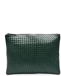Dragon Diffusion - A4 Interwoven Leather Clutch Bag - Lyst