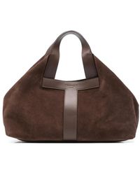 Twinset - Suede-Panelled Tote Bag - Lyst