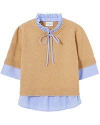 Claudie Pierlot - Striped Wool Jumper - Lyst