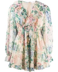 Zimmermann Ромпер С Цветочным Принтом - Многоцветный