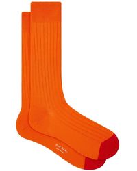 Paul Smith - Chaussettes En Maille À Design Côtelé - Lyst