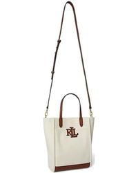 Ralph Lauren - Small Cameryn Logo-Detail Tote Bag - Lyst