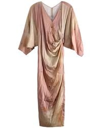 YANGKEHAN - Draped V-Neck Maxi Dress - Lyst