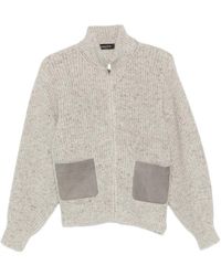 Fabiana Filippi - Zip-Up Patch-Pocket Cardigan - Lyst