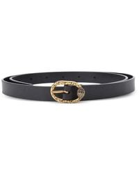 Kurt Geiger - Mayfair 18 Crystal-Embellished Leather Belt - Lyst