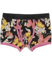DSquared² - Butterfly-Print Ribbed Boxers - Lyst