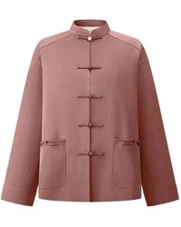 Shanghai Tang - Knot Satin Tang Jacket - Lyst