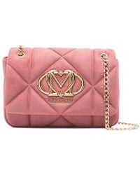 Love Moschino - Pink Quilted Crossbody Bag - Lyst