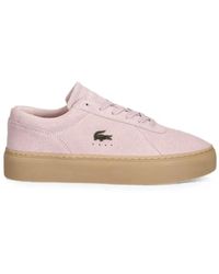 Lacoste - Logo-Plaque Platform Sneakers - Lyst