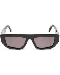 Palm Angels - Logo-Plaque Rectangle-Frame Sunglasses - Lyst