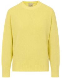 Allude - Crew-Neck Long-Sleeve Sweater - Lyst