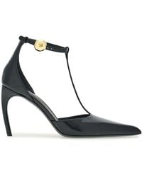 Ferragamo - 01 H549 Schwarze Ferse Sandalen - Lyst