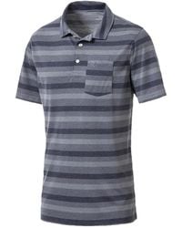 PUMA - Local Pro Striped Polo Shirt - Lyst
