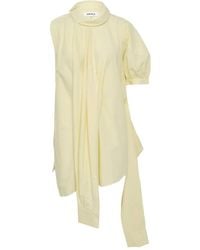 Enfold - Pleated Short-Sleeve Shirt - Lyst