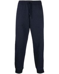 Giorgio Armani - Ribbed Side-Stripe Trousers - Lyst