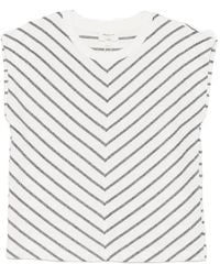 MAISON 123 - Chevron-Stripe T-Shirt - Lyst