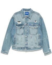 HUGO - Denim Jacket - Lyst