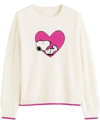 Chinti & Parker - Maglione Heart Snoopy - Lyst
